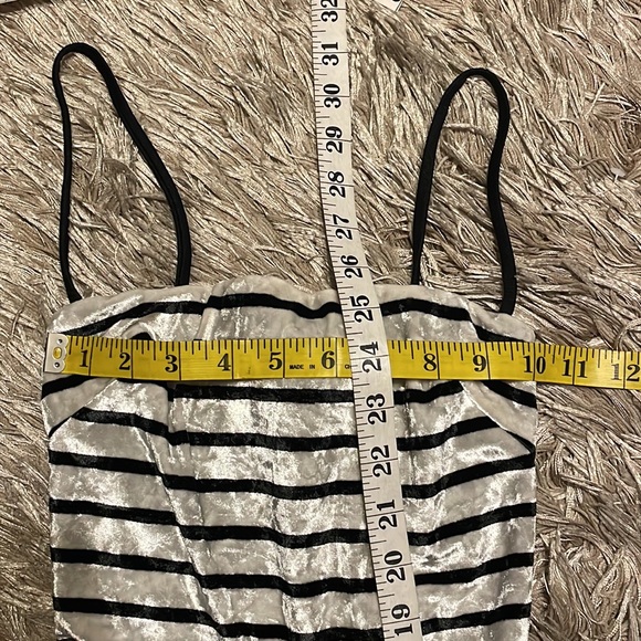 Lucy In The Sky Velour Spaghetti Strap Shorts Romper - Picture 7 of 8